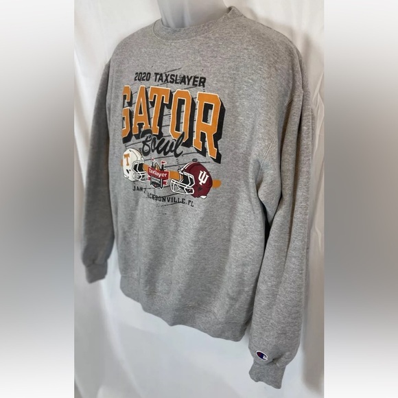 2020 GATOR BOWL Taxslayer TENNESSEE INDIANA Crew Football College Sweatshirt L - Picture 3 of 15